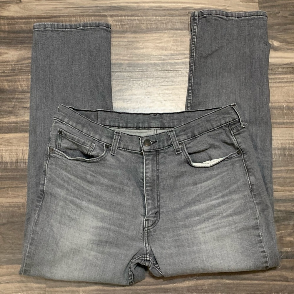 Levi’s 514 Straight Leg Black Jeans Mens 36x30